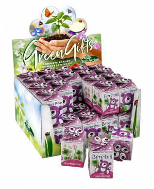 Greengift, Happy-Bear roze 40 stuks in showdoos